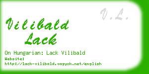 vilibald lack business card